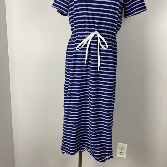 Draper James Tie Waist Striped Short Sleeve Midi Dress Size a medium - Picture 4 of 14